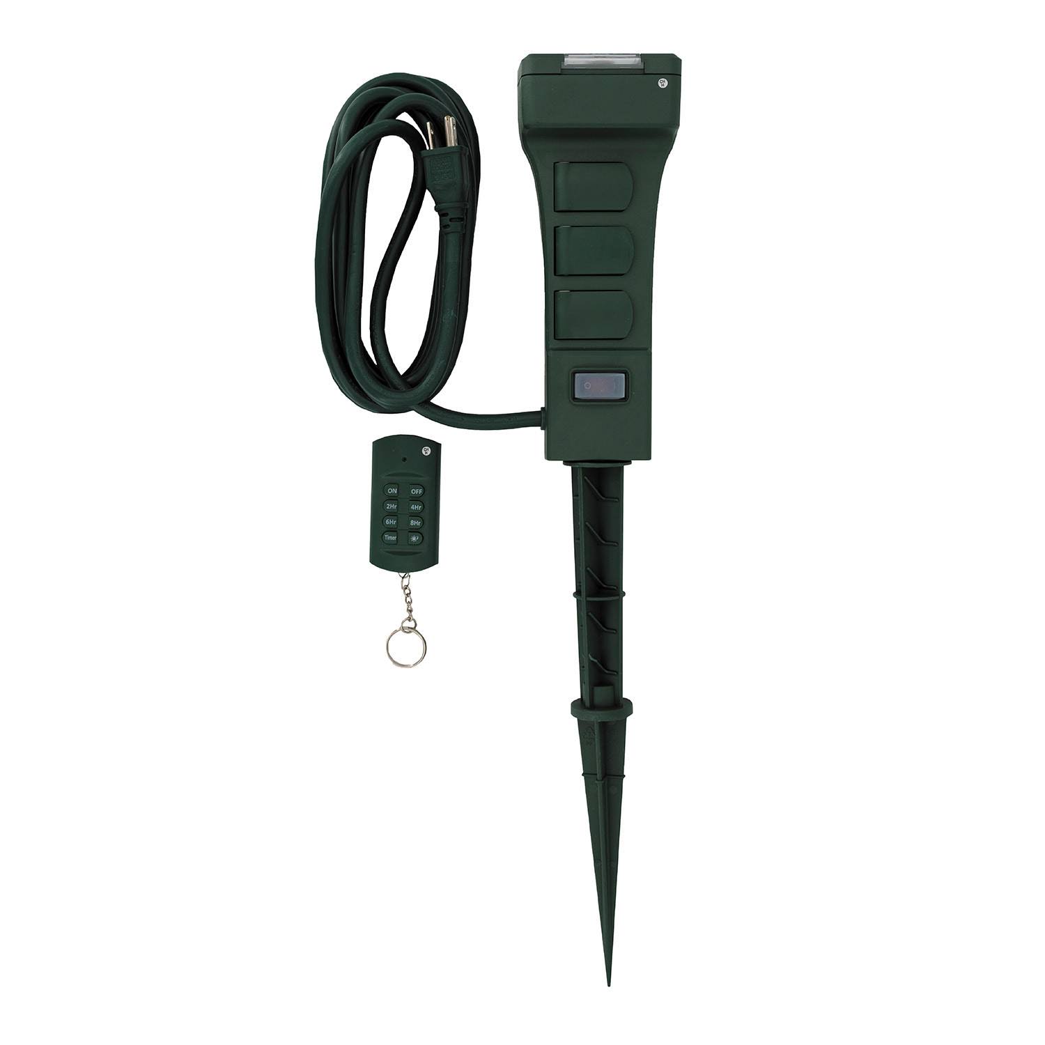 Woods Outdoor Holiday Decor Timer with Remote