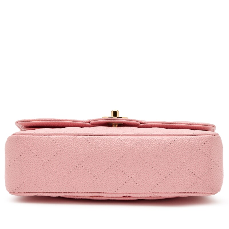 CHANEL MATELASSE PINK CAVIAR FLAP BAG SERIES 9 ASL9687