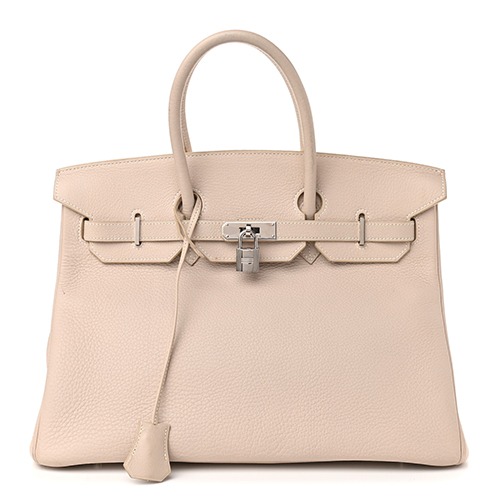 HERMES Epsom Candy Birkin 30 White Tyrien Rubis 