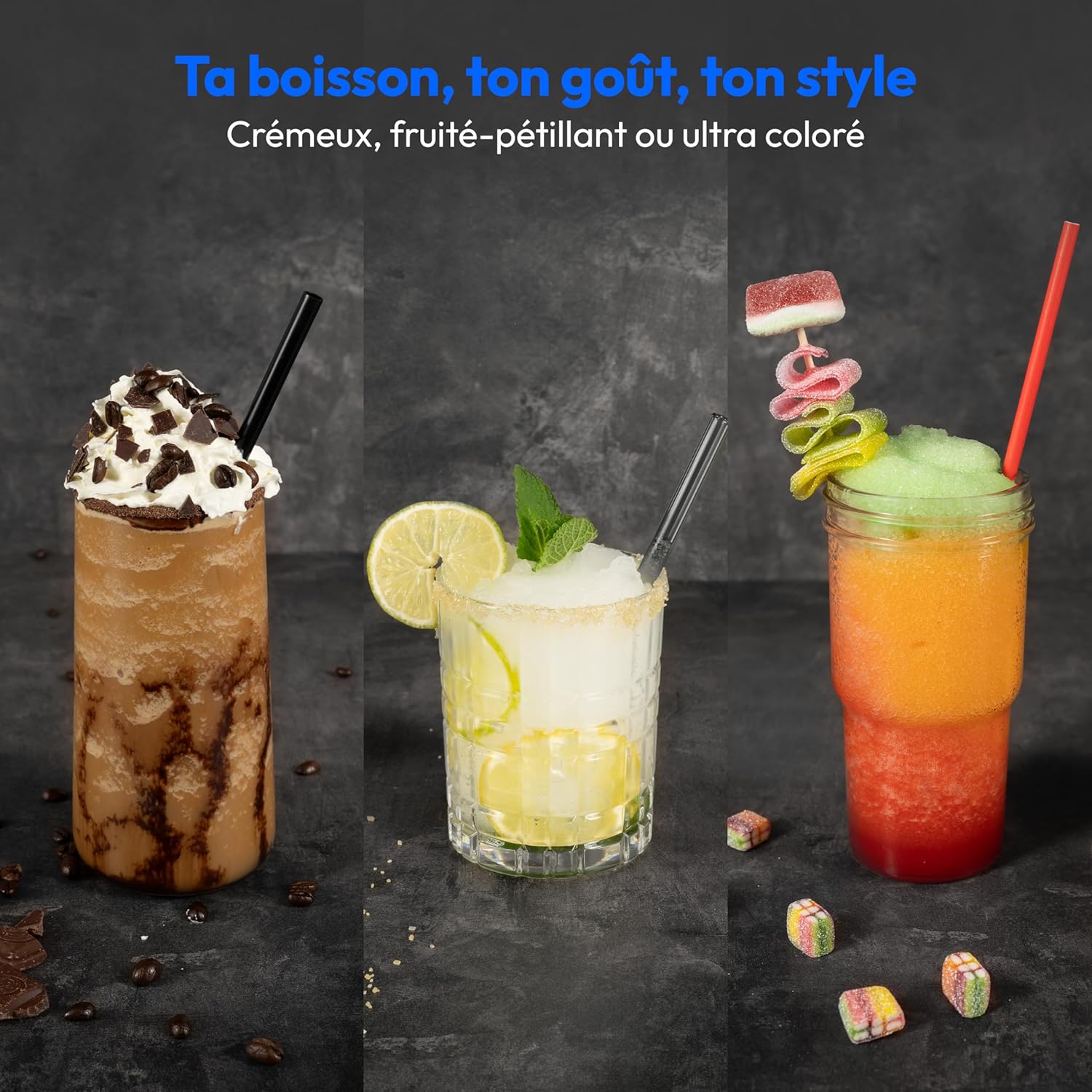 Machine à granité 2,6 L réservoir 1,9 L 5 modes compresseur