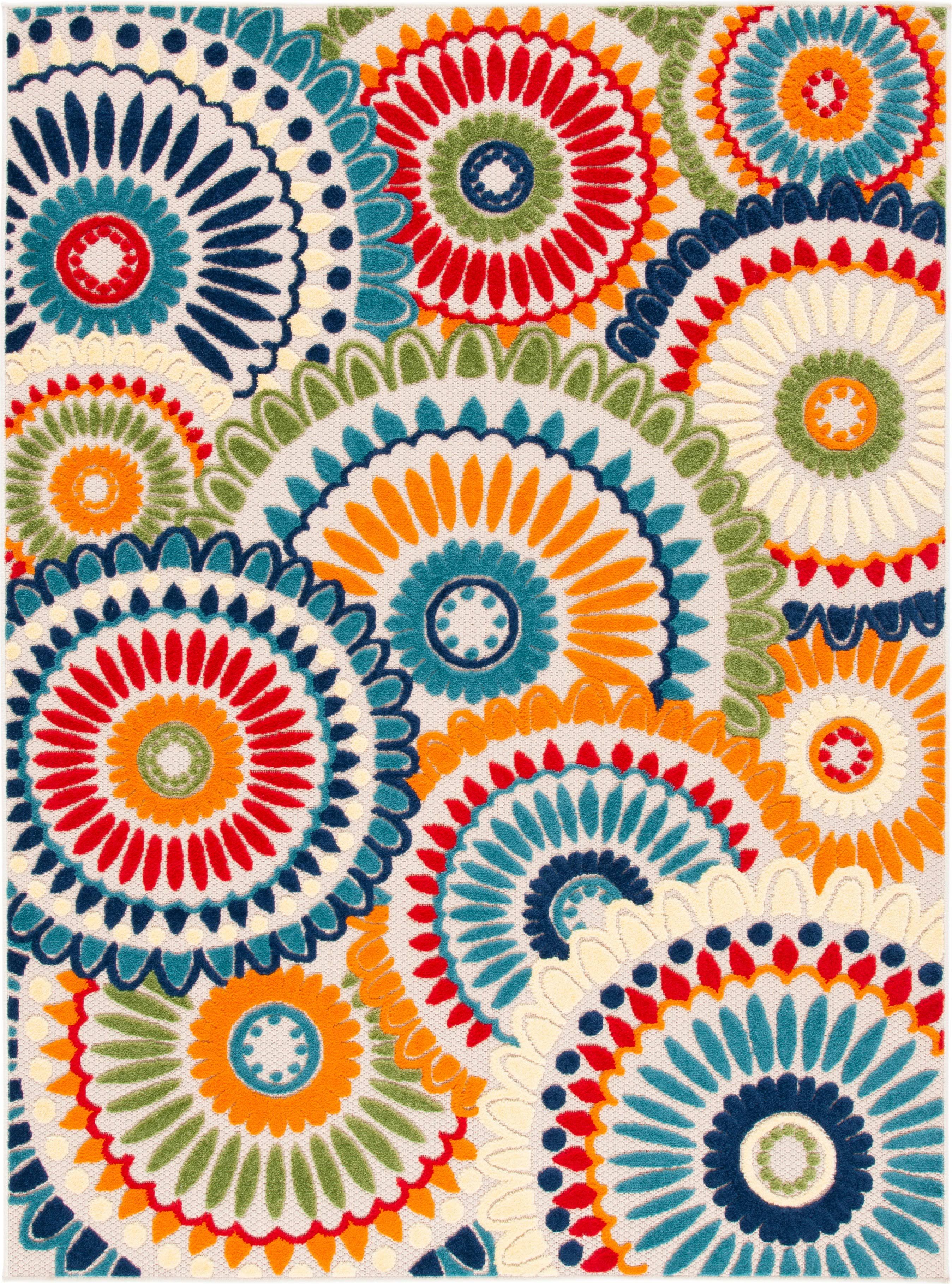 Safavieh Cabana 382 Rug, CBN382, Blue / Ivory / 2'-2
