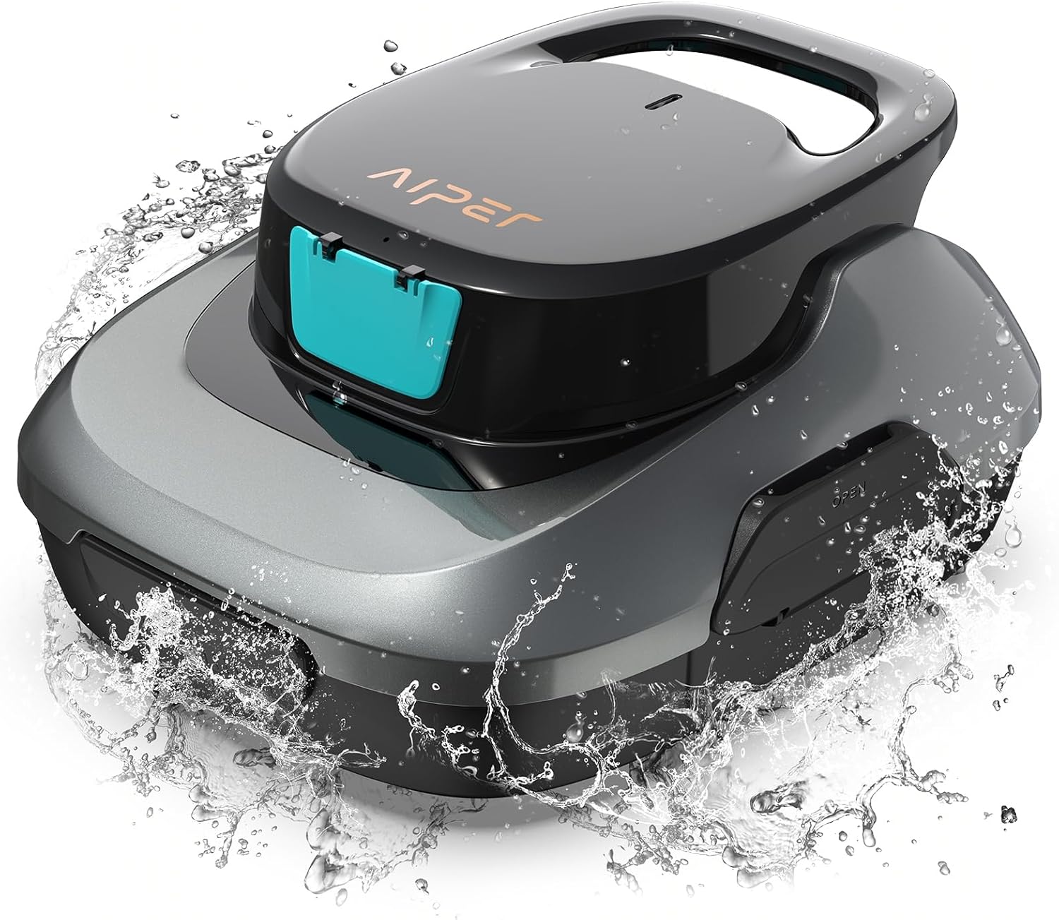 Robot piscine sans fil 90 min nettoyage stationnement automatique