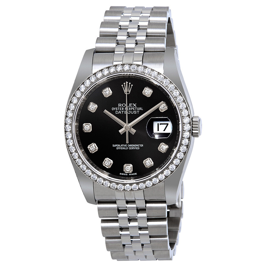 Rolex Oyster Perpetual Datejust 36 Black Dial Stainless Steel Jubilee Bracelet Automatic Ladies Watch 116244BKDJ（Lifetime free warranty+90-days replacement service & Refund!.）