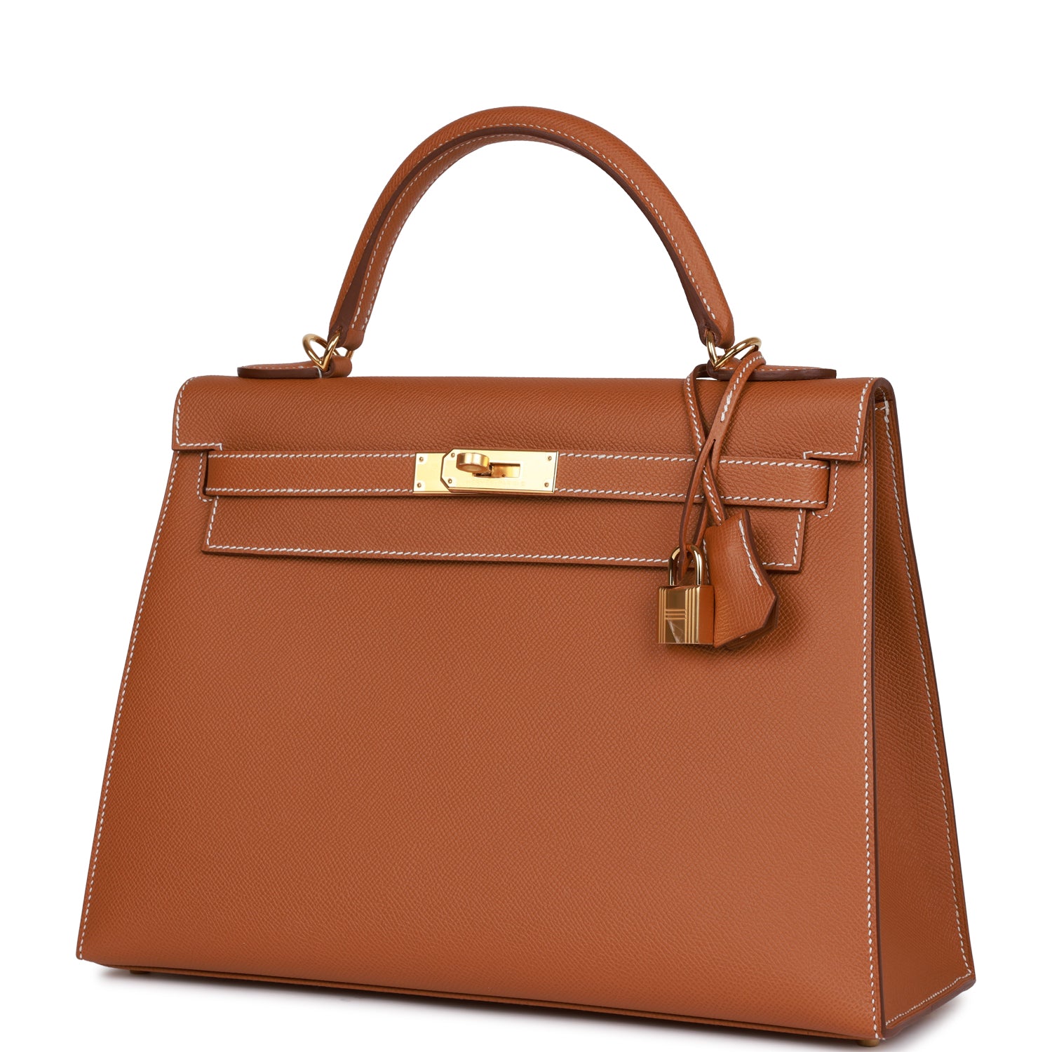 Hermes Kelly Sellier 32 Gold Epsom Gold Hardware