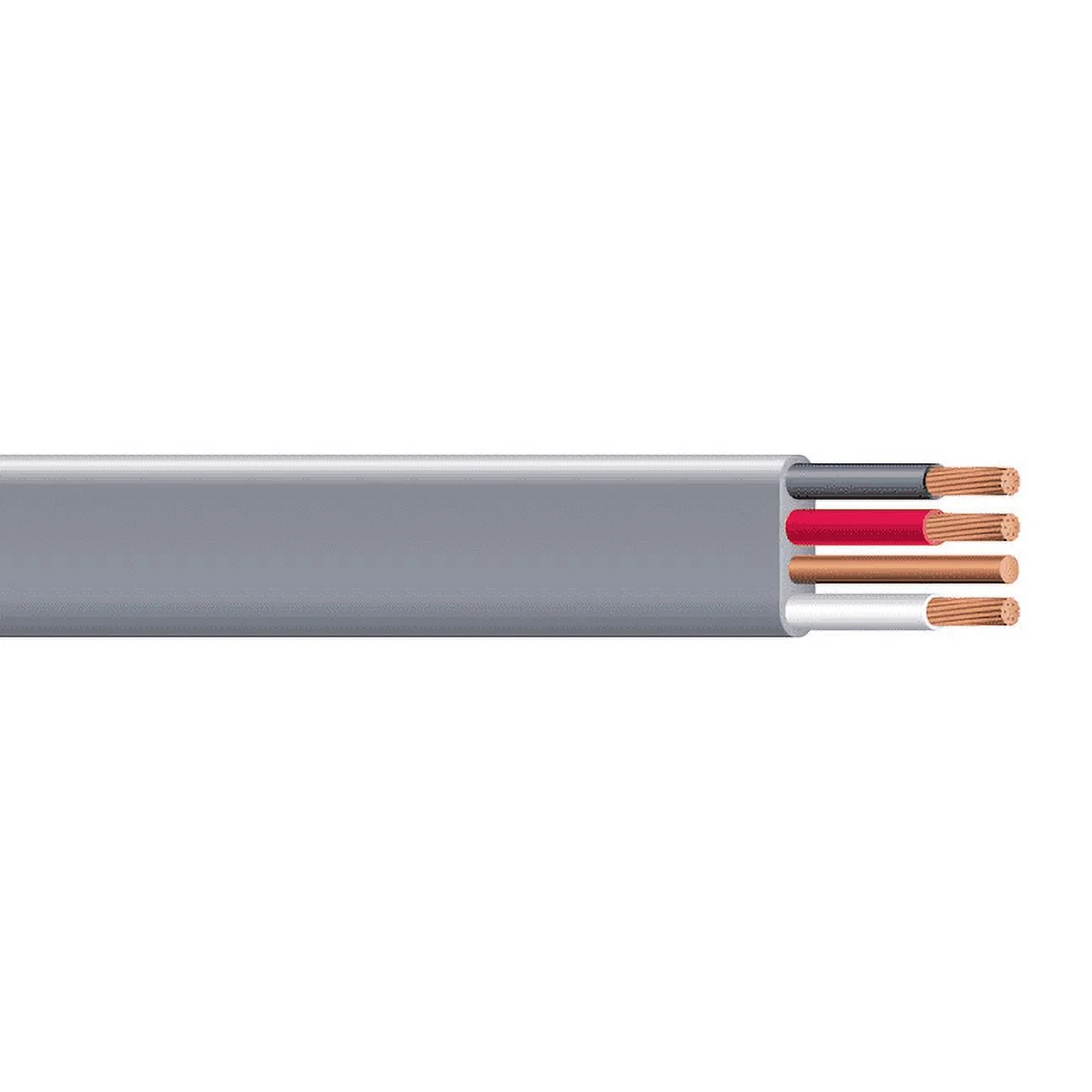 200' 8/3 UF - B Wire Copper Underground Feeder Cable with Ground Gray 600V