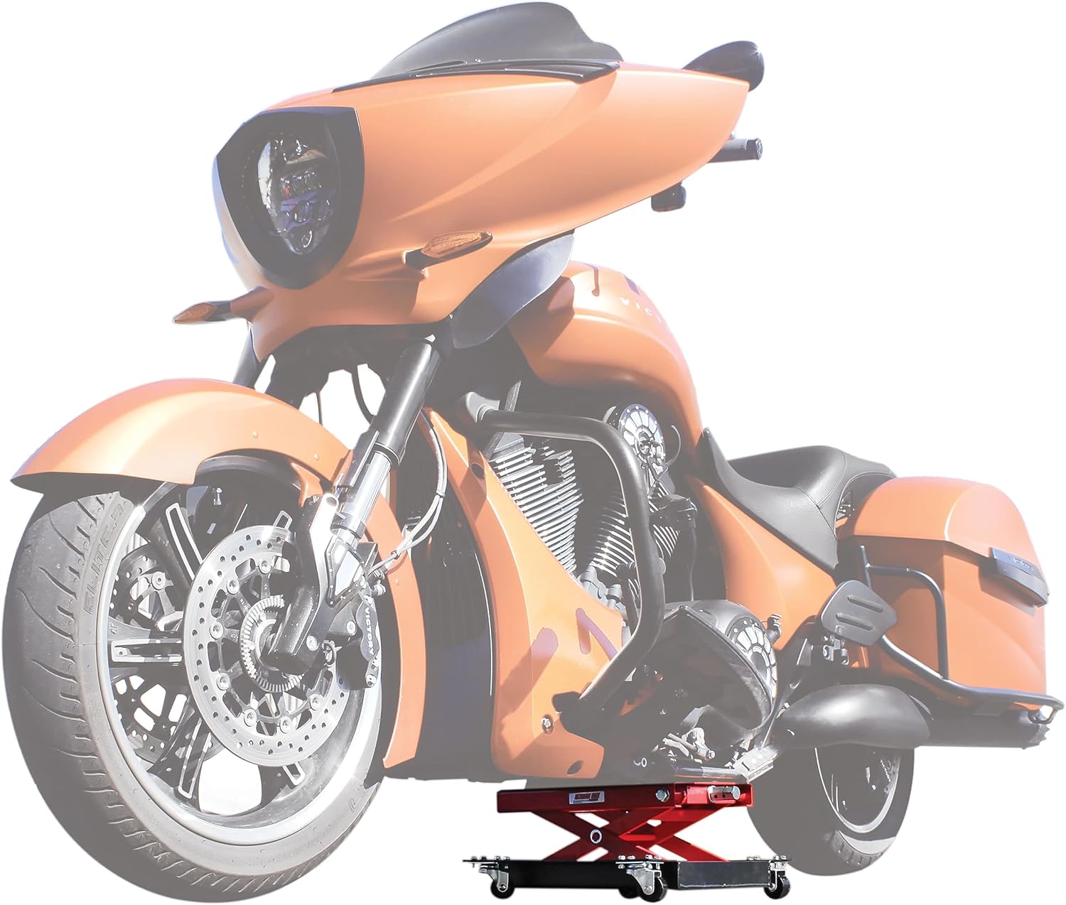 Cric moto large avec chariot capacité 5000 kg