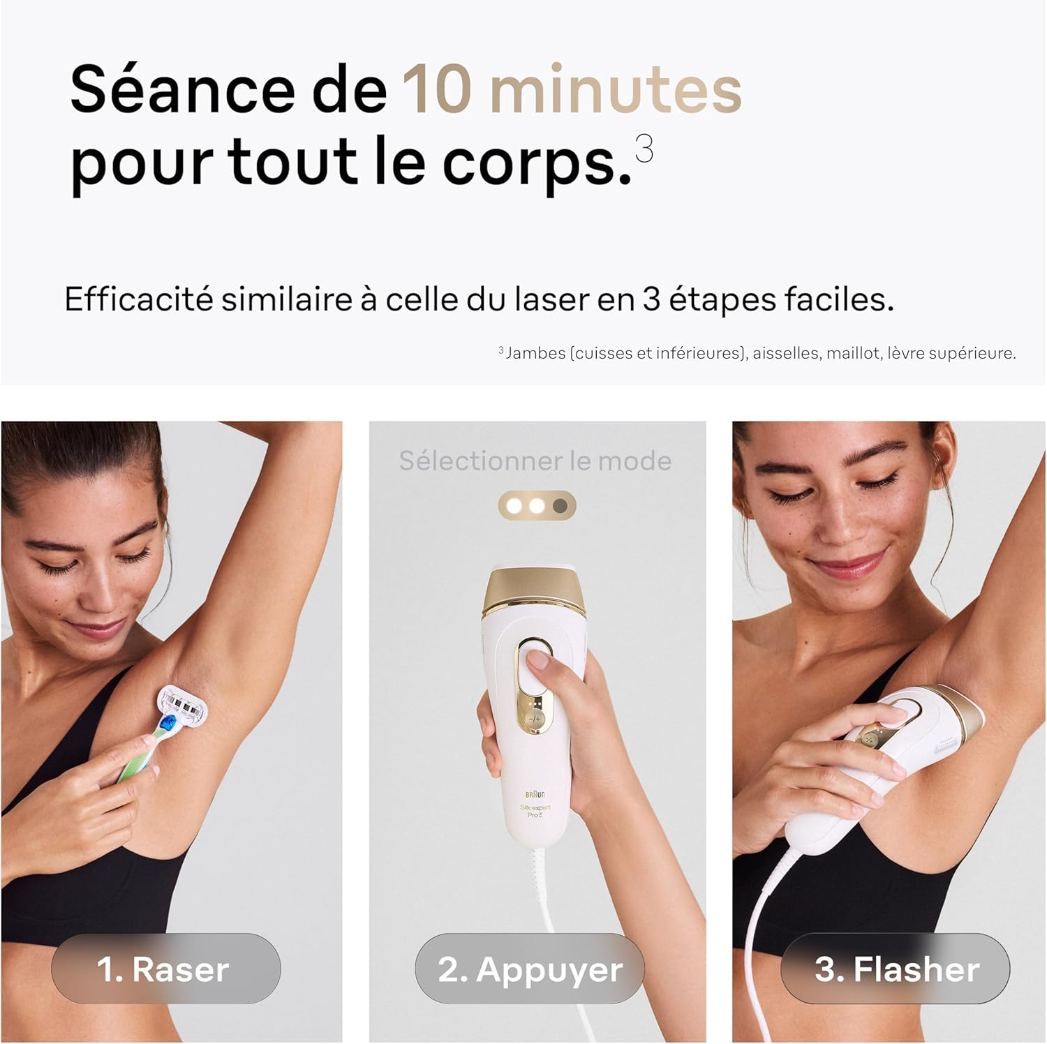 Épilateur lumière pulsée PL5157 tête précision rasoir inclus