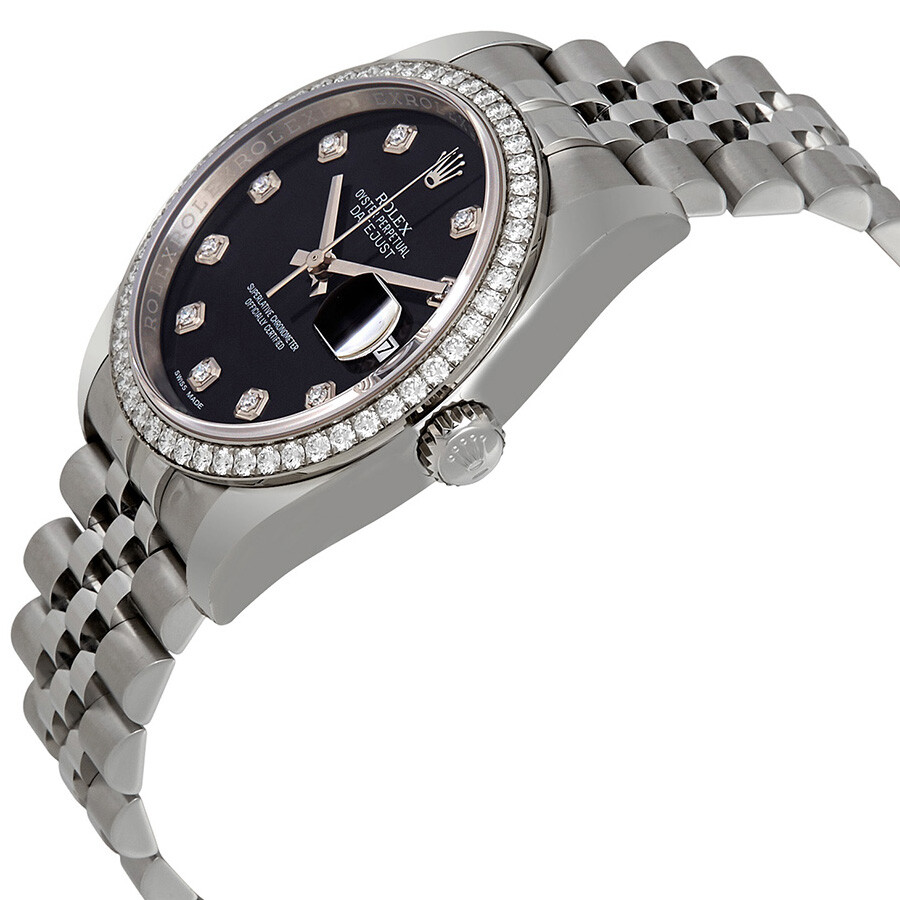 Rolex Oyster Perpetual Datejust 36 Black Dial Stainless Steel Jubilee Bracelet Automatic Ladies Watch 116244BKDJ（Lifetime free warranty+90-days replacement service & Refund!.）