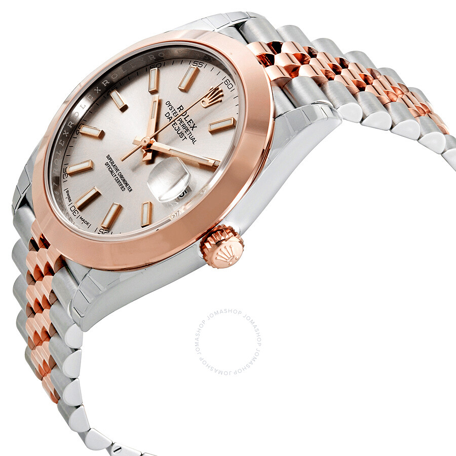 Rolex Datejust 41 Sundust Dial Steel and 18K Everose Gold Automatic Men s Watch 126301SNSJ（Lifetime free warranty+90-days replacement service & Refund!.）
