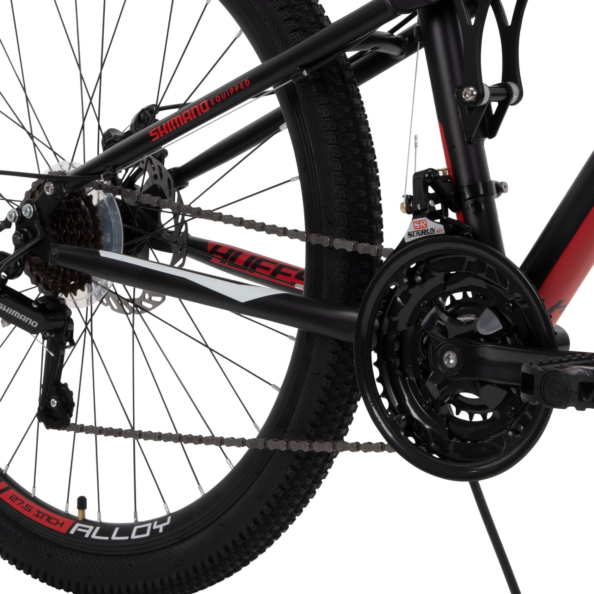 27.5 Inch Oxide Mens Mountain Bike. White - Dual Suspension 21-Speed