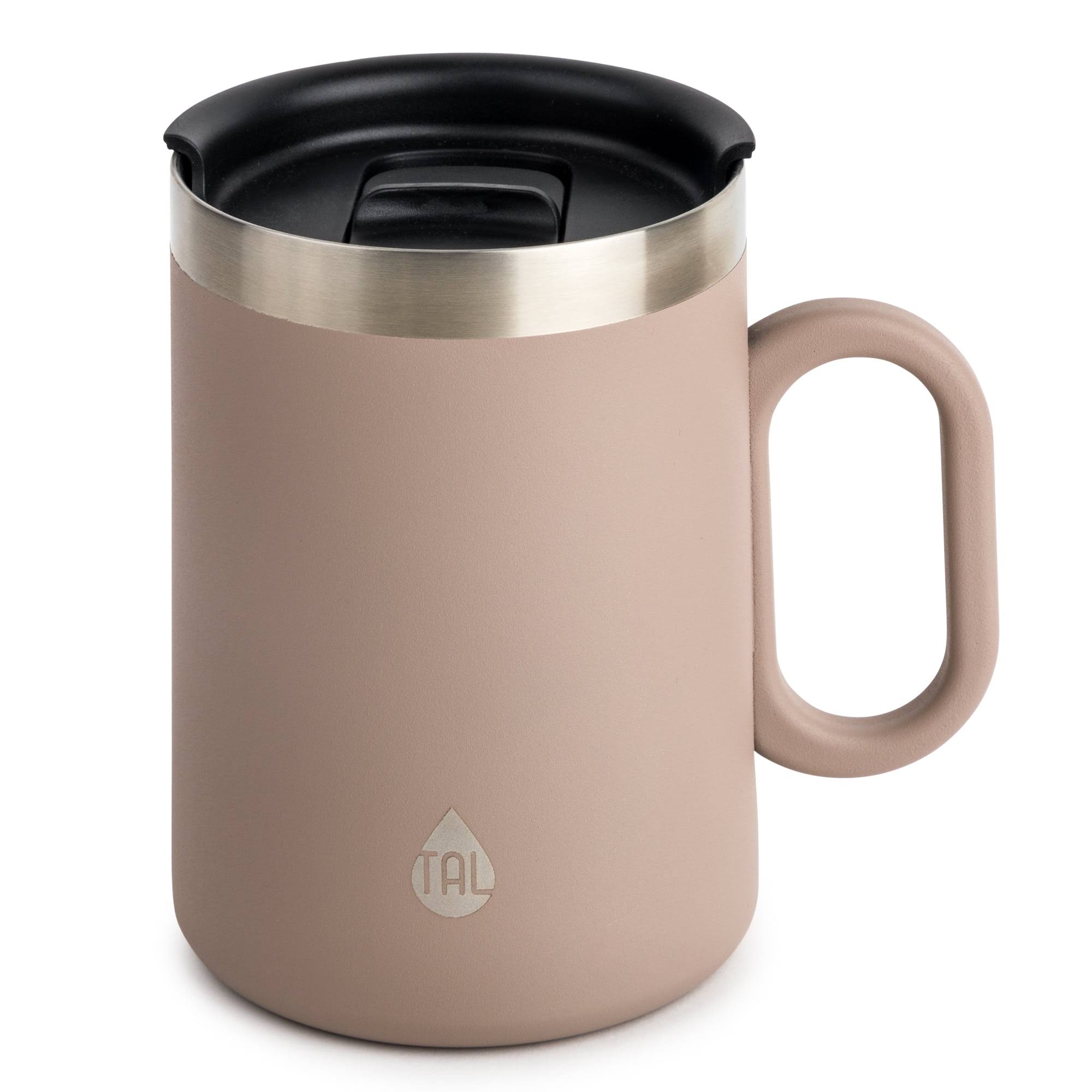 Tal Stainless Steel Brew Coffee Mug 15 fl oz, Taupe