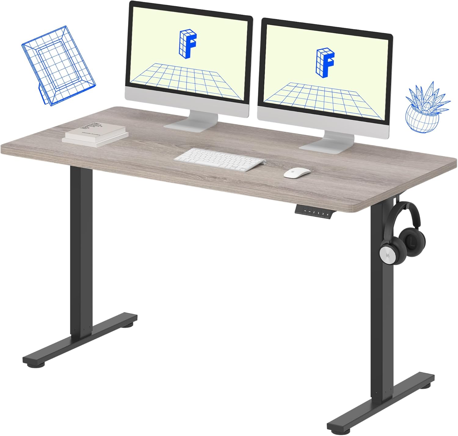 FLEXISPOT EN1 Whole-Piece Standing Desk