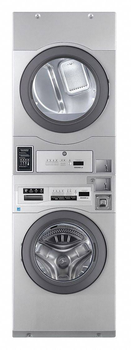 Crossover 2.0 by Wascomat Coin-Operated Washer and Electric Dryer Stack