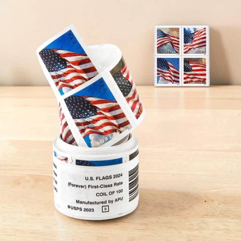 2024 US Flag First Class-Forever Postage Stamps - Coil of 100