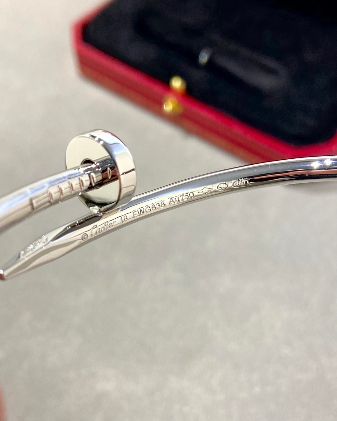 Cartier Diamond Free 18K Platinum Bracelet
