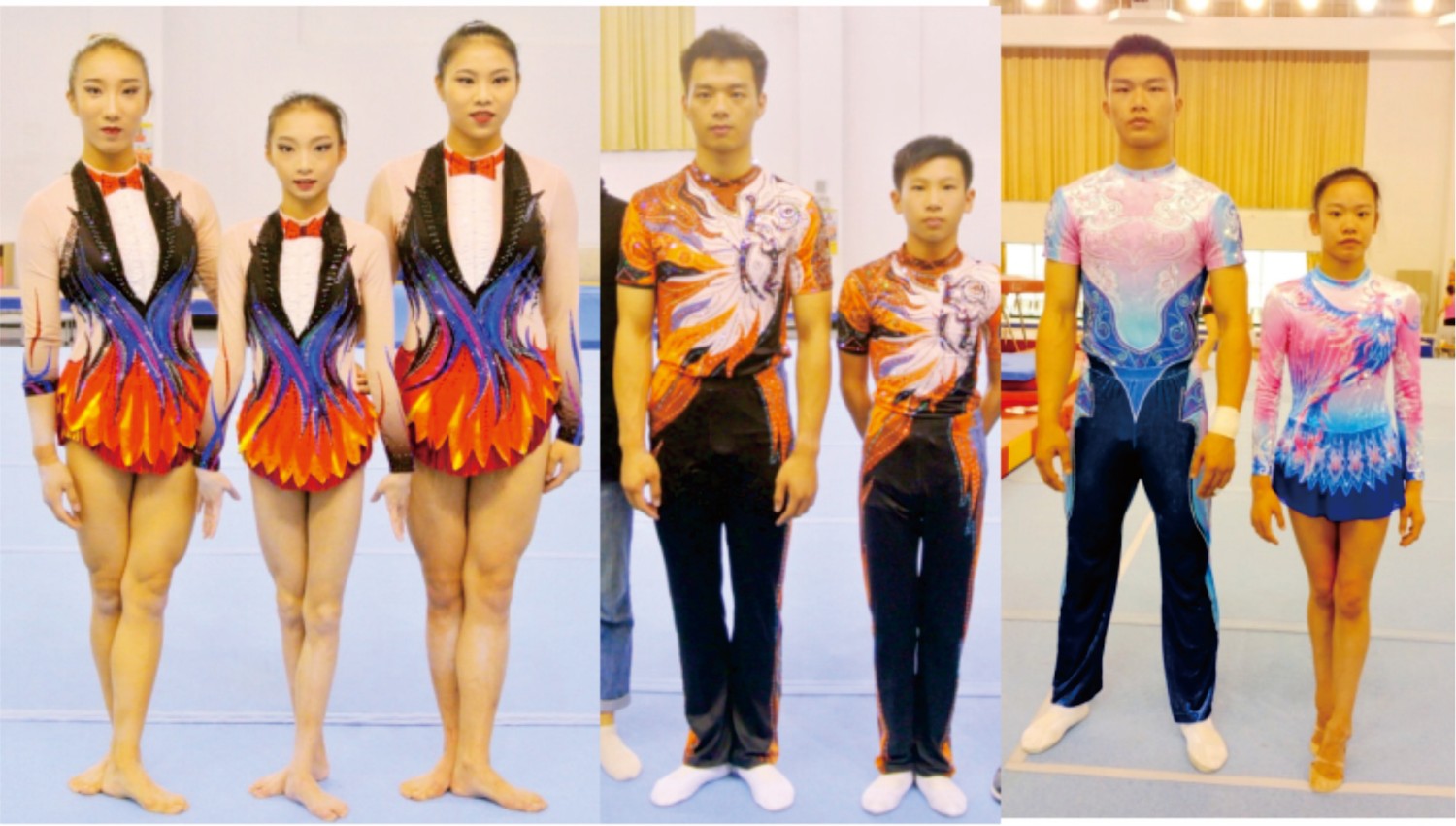 Hotfix rhinestone application case for gymnastics uniform - design A