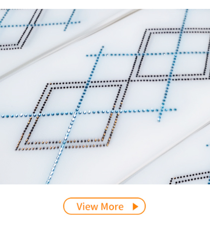 Custom hotfix rhinestone transfer films for stretch fabrics